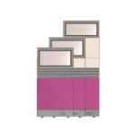 60T 블럭 상부유리 단면그릴 파티션 H1860