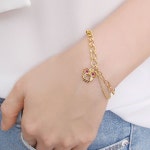 볼체인 로즈골드 팔찌