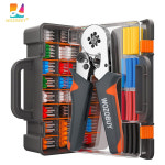페룰 슬리브 터미널 압착 도구 미니 전기 펜치 와이어 연결 클램프 HSC8 6 4 6 0 25 HSC8 6 4 400Pcs