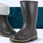 농장 작업장 논슬립 털장화 가벼운 방수 털안감 작업장화 피로도 공사장 남성화