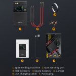 FNIRSI DIY 미니 용접기 18650 배터리 팩 도구 휴대용 스폿 5000mah 0 SWM-10