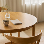 올쏘 진저 원목 식탁 원형 테이블 1000