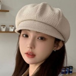 남여공용 캐주얼 겨울 커플 베레모 빵모자 헌팅캡