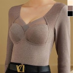 여성 내장캡 피치기모 내복 상의 1P 겨울 이너 내의 스킨