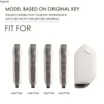 기아 키 6 8 가죽 자동차 키 케이스 커버 키체인 2024 기아 카렌스 피칸토 GT 라인 카니발 K8 리오 액세서