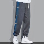 남자 밴딩 바지 옆라인 배색 조거 팬츠 츄리닝 운동복
