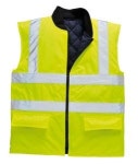 Portwest Hi-Vis 양면 바디워머 조끼 US469