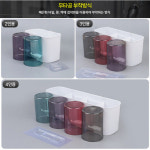 3인용 부착식칫솔꽂이 양치컵 칫솔걸이 욕실 치솔홀더
