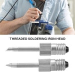 E10 인터페이스 납땜 스테이션용 황동 팁 USB 다리미 헤드 용접 3 개