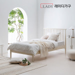 레이디가구 스칸딕 로맨틱 원목침대 SS