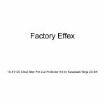 Factory Effex 투명 바이크 프리컷 프로텍터 키트 Kawasaki Ninja ZX-6R 전용 15-91120