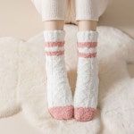 도톰 뽀송 온도업 수면 양말 발따뜻 온열 보온양말 도톰뽀송 로즈핑크