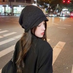 여성 짧은챙 니트비니 겨울모자 가을모자 여자비니