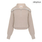 에이비플러스 ab plus 정품러 넥 집업 포인트 니트 LSY1MW35A 597045