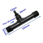 1 2 3 4 1 수나사 벤츄리 비료 인젝터 관개 물방울 장치 꽃 수정 정원 물 튜브 에미