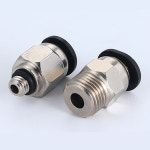 공기압 튜브 미니 고속 커넥터 PC 3 4 5 외부 스레드 01 플러그 패스스루
