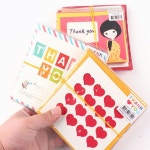 랜덤카드 10개 생일 감사 편지 엽서 카드 편지지 팬시