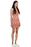 GANNI 오렌지 스목 미니 드레스 F7459