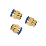 PC 공압 튜브 커넥터 공기 압축기 부품 스트레이트 푸시 인 피팅 1 2 1 4 3 8 1 8 M5Male-4 6 8 10 12