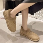 딕슈 여성 퍼 안감 방한 퀄팅 누빔 털 숏 부츠 2 FWWZ292