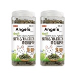 엔젤스 팜 토끼 기니피그 전용 사료 600g 먹이 2개