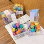 Ludia 컬러 방울 머리끈 헤어끈 10개 세트 1 구슬 머리끈 10P