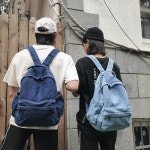 남녀 데님 백팩 연청 진청 청가방 학생 데일리 캐주얼