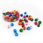 비즈공예 우드 팔찌 키링 DIY 나무 비즈 한글자음