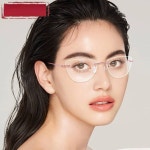 여성용 무테 안경 고양이 눈 안경 Chashma 순수 티타늄 초경량 프레임 신사용 광학 크리스탈 안경