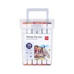 델리 삼각트윈 스케치 마카 마카펜 36색 세트