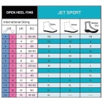 스쿠버프로 스쿠프로 제트 스포츠 조절식 다이빙 핀 검정회색 중간