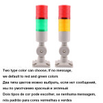 산업용 다층 LED 신호 타워 경고 경보 주의 램프 표시 등 유연한 깜박임 부저 2 레이어 24V