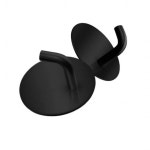 무타공 스테인레스 접착식 후크 블랙원형