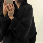 에스이엔몰 겨울 아우터 루즈핏 롱 니트 가디건 11659678