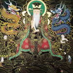 D22 먹채색 용왕탱화 4자 4자