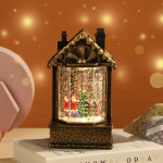 LED 크리스마스 스노우볼 오르골 산타 하우스 멜로디 워터볼