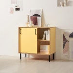 가구산책 낮은 슬라이딩 수납장 800 H6925