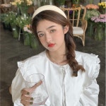 이거찜 패브릭 볼륨 헤어밴드 머리띠 플로럴패턴
