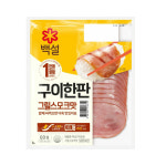 CJ제일제당 CJ제일제당 CJ제일제당 백설 CJ 백설 구이한판 그릴스모크햄 60g 1개 반찬 햄