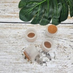 실리콘의자발캡 4P 1세트 원형 소형 반투명