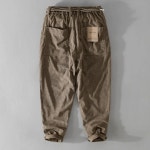 힙한바지 힙합패션 남성용 빈티지 코듀로이 카고 팬츠 캐주얼 조거팬츠