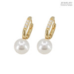 쥬얼리팜므파탈 JFF 화이트진주 큐빅드롭 H2275