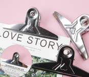 스틸 대형 회사 학교 문서 종이 집게 1P