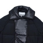 GANNI 오버사이즈 믹스 푸퍼 코트 F8484