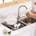 스텐비 싱크랙 길이조절 설거지 선반