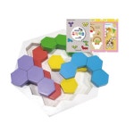 시립 어린이집 집중력 두뇌깨우기 원목 육각퍼즐 세트 YEOS2