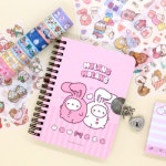 다이어리 몰랑이 비밀일기장 꾸미기세트 3탄 다꾸세트 열쇠일기장