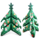 크리스마스 3D 3단 대형 트리 은박풍선 xmas 파티 주인공 초록초록 산타 루돌프 선물 별