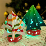 종이 무드등 크리스마스 만들기 집 LED별도