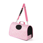 펫홈 애견 이동가방핑크 격자